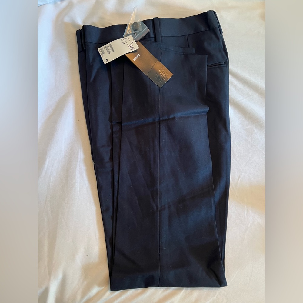 H&m mens dress pants navy